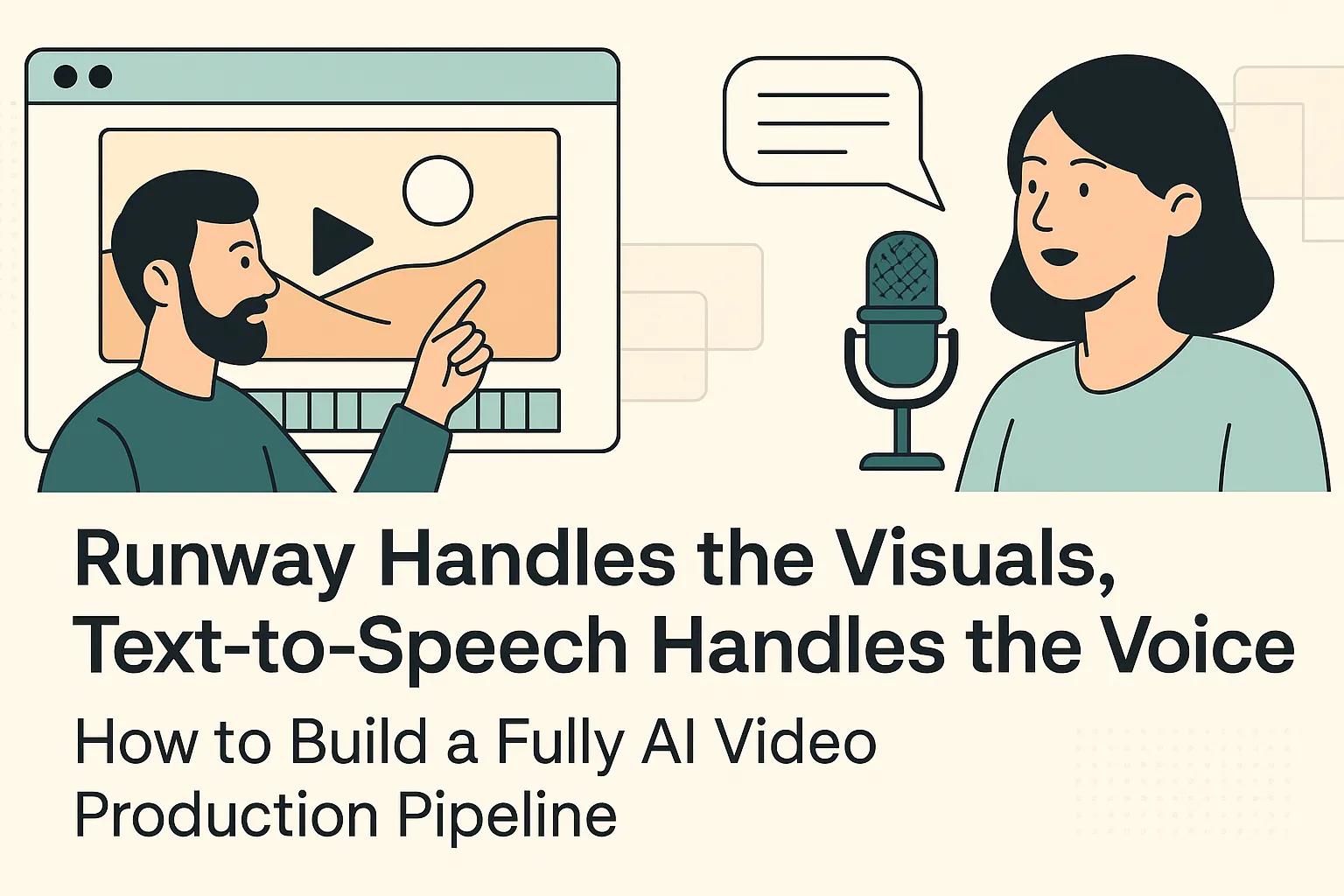 Runway Handles the Visuals, Text-to-Speech Handles the Voice: How to Build a Fully AI Video Production Pipeline